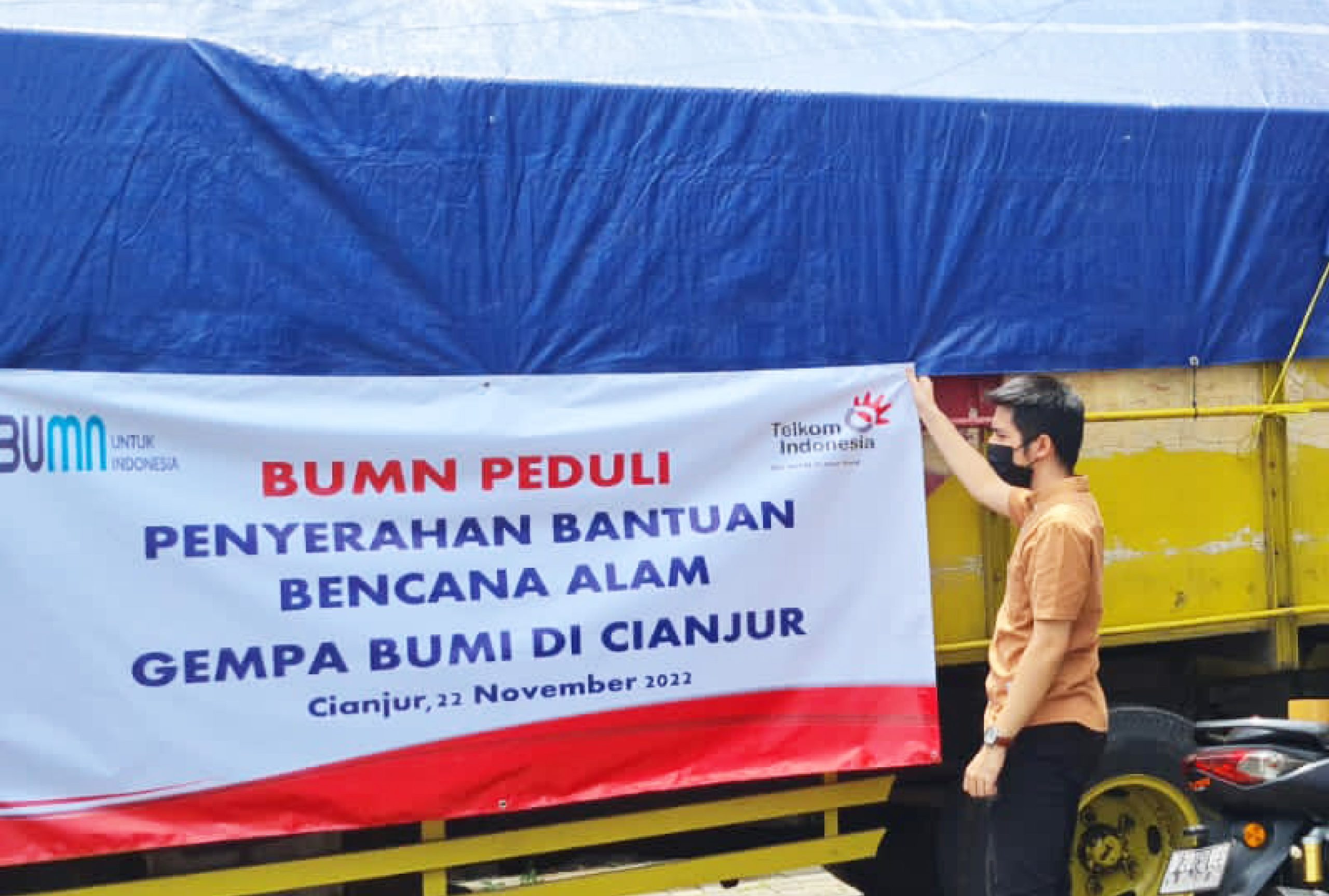 Telkom Indonesia Salurkan Bantuan untuk Korban Bencana Gempa Cianjur
