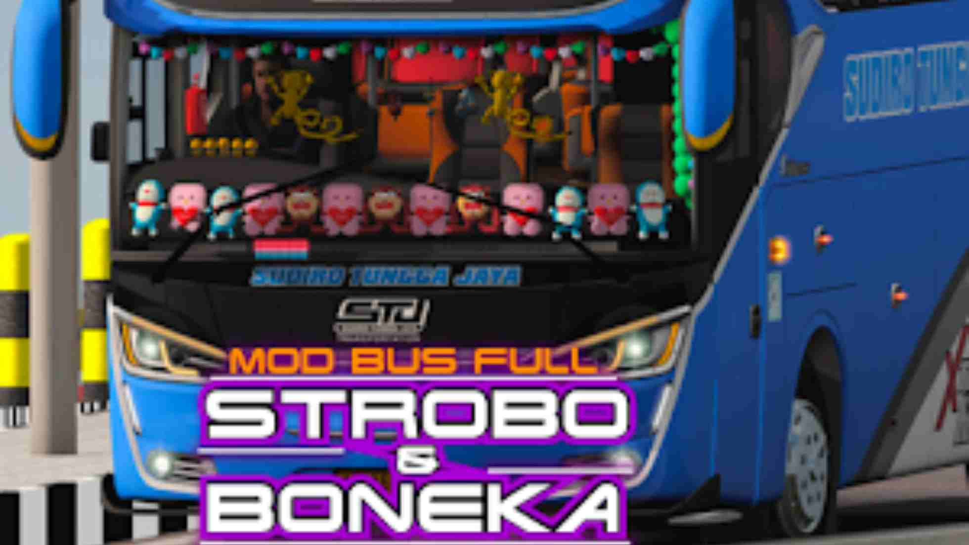 Bus Full Lampu Strobo dan Boneka