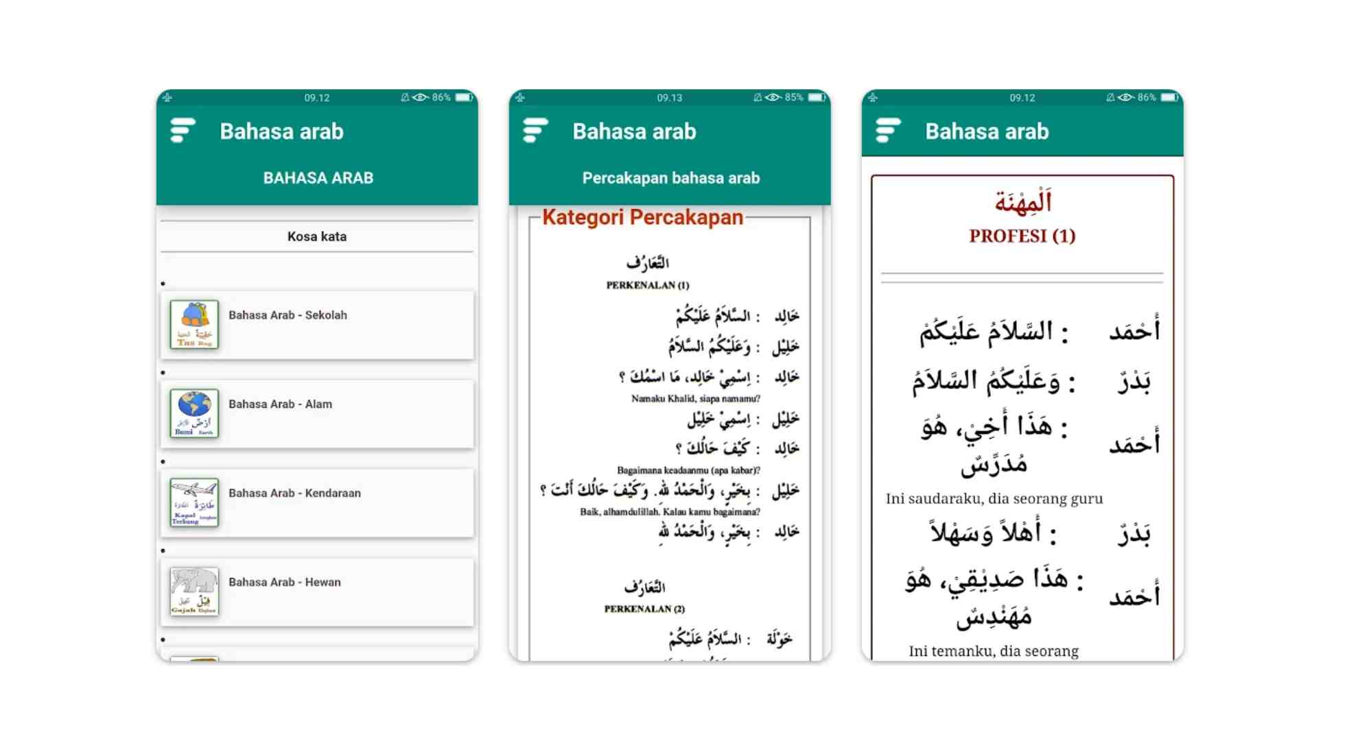 percakapan bahasa arab lengkap