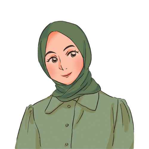 Wanita hijab hijau