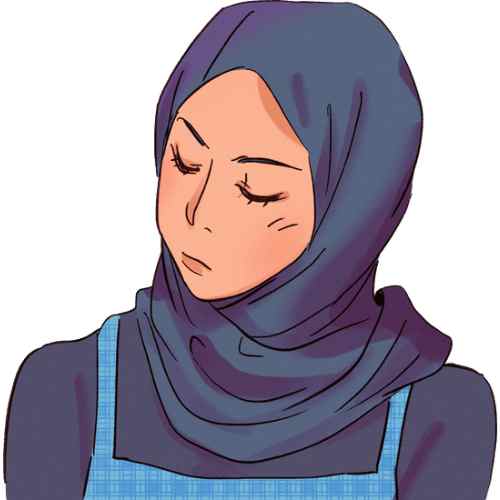 Wanita hijab marah
