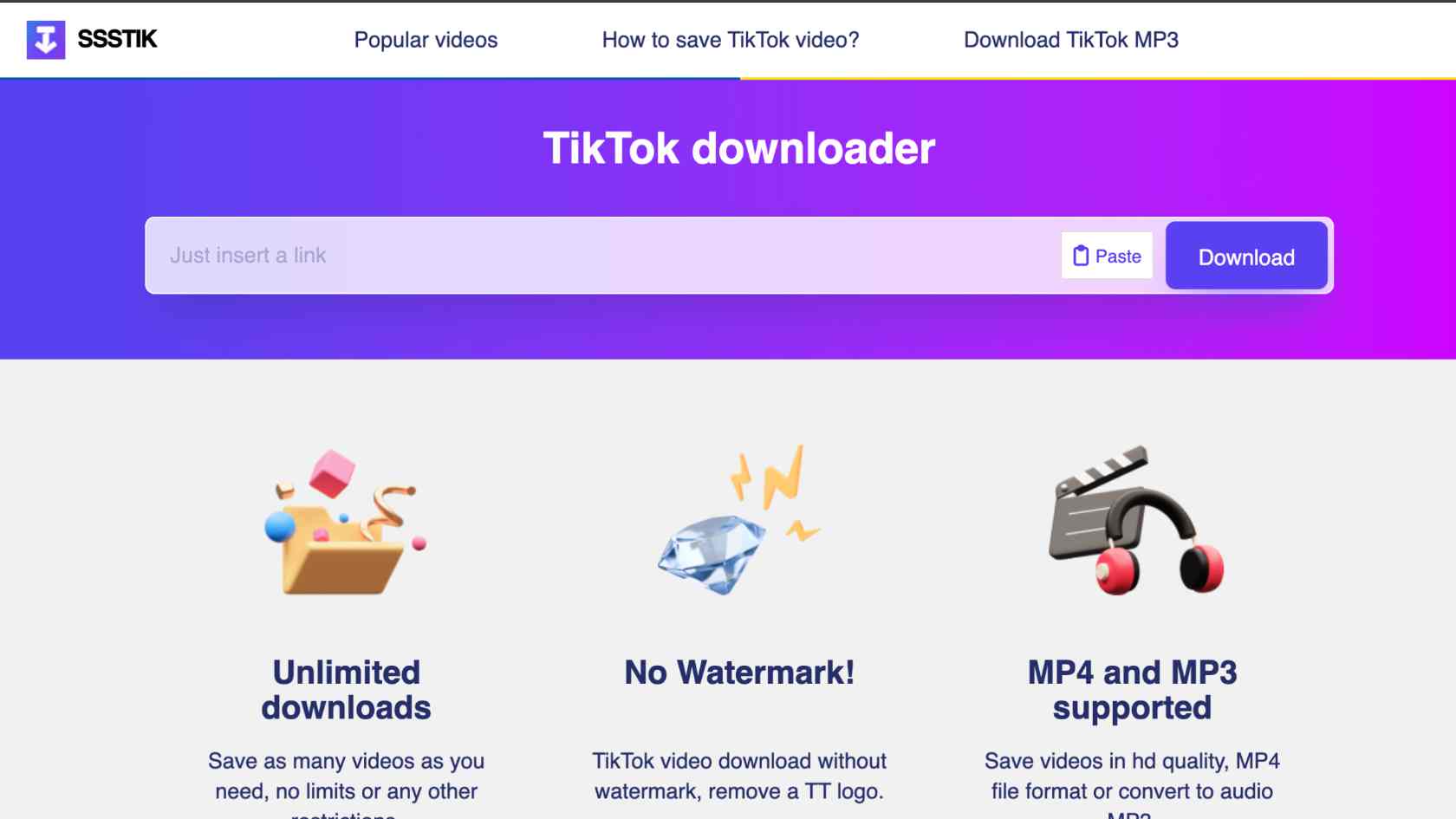 website ssstiktok mp3