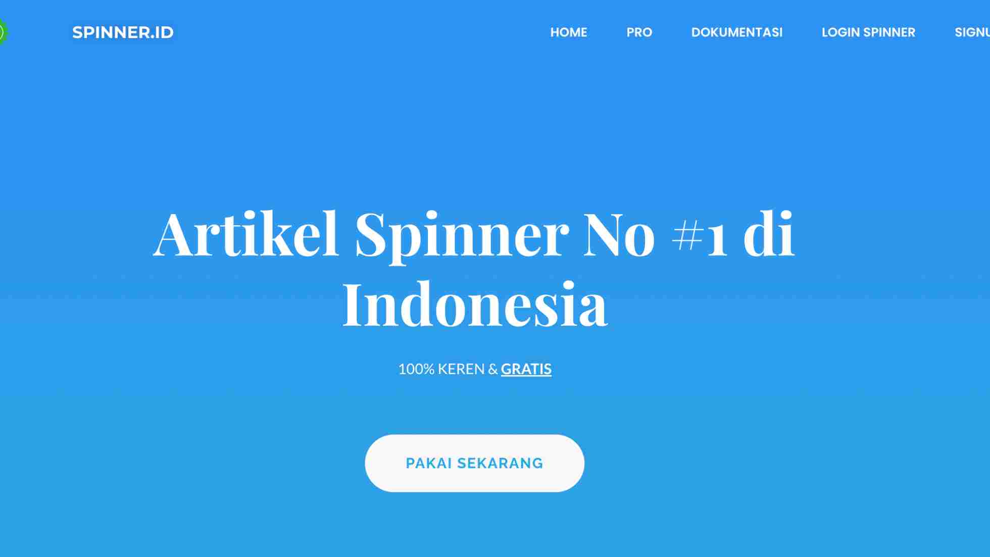 website spinner id