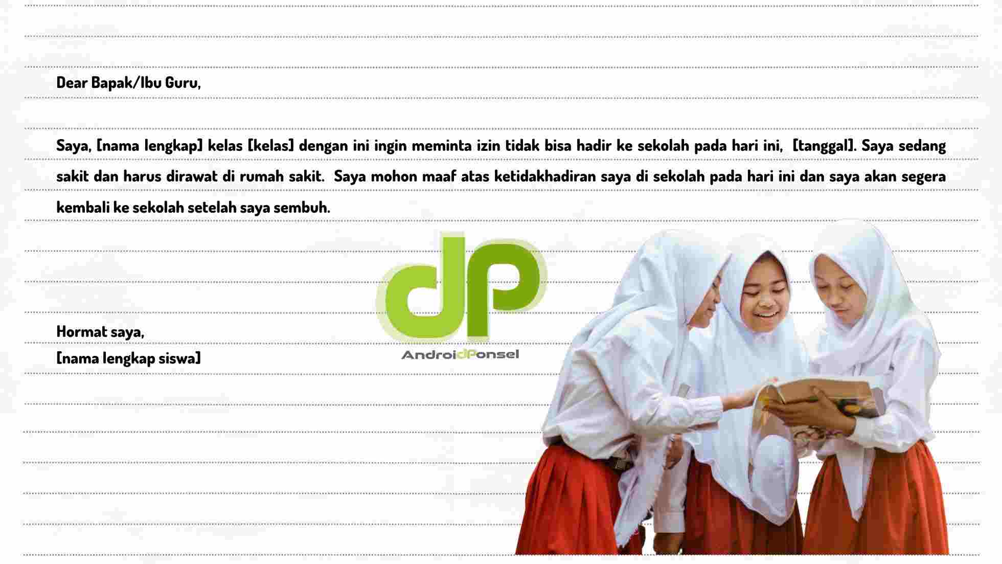 Surat Izin Tidak Masuk Sekolah