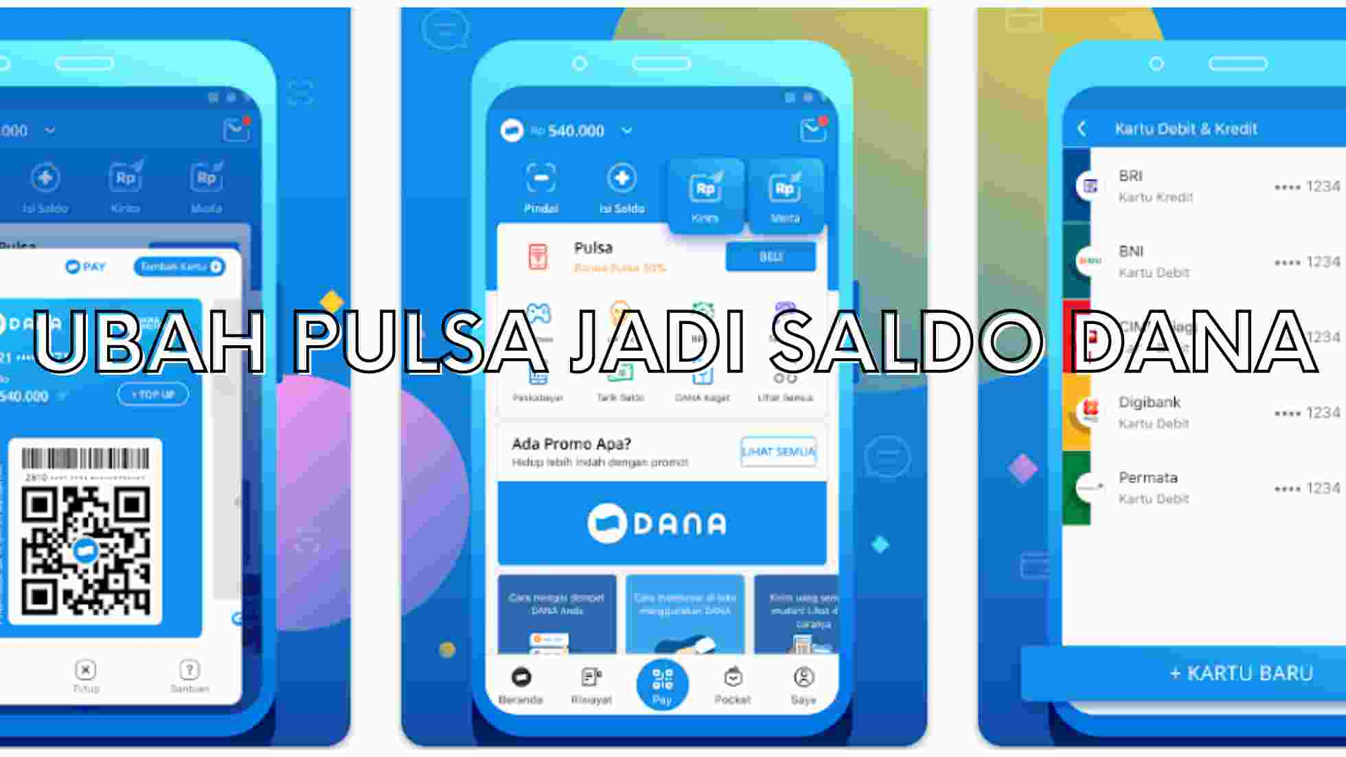 ubah pulsa jadi saldo dana