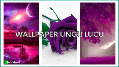 Wallpaper ungu lucu