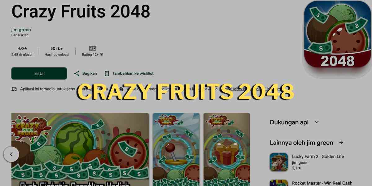 Crazy Fruits 2048