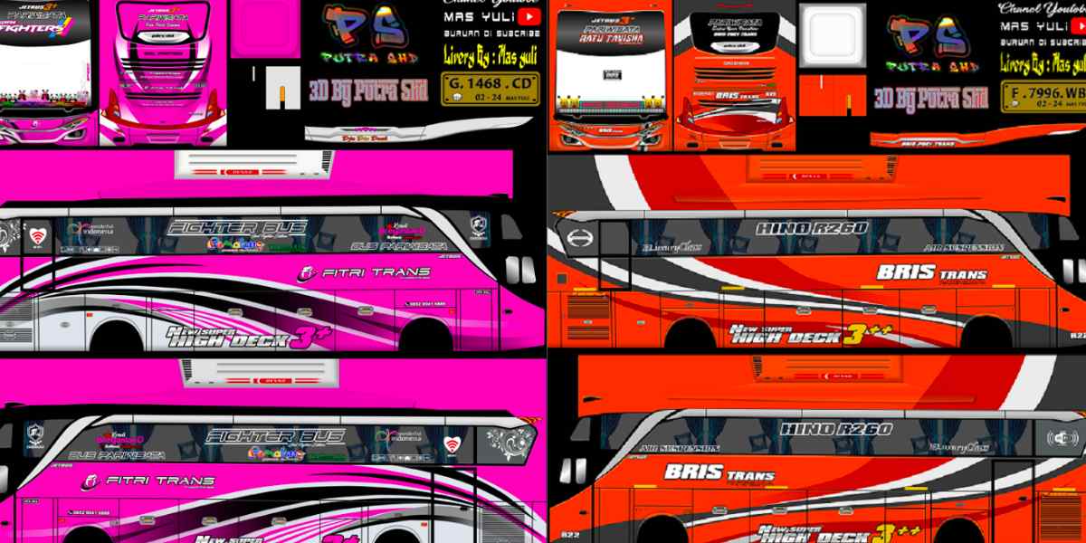 Livery Bussid Pariwisata