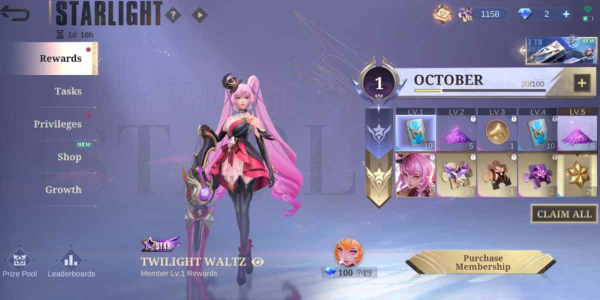 Skin Starlight Mobile Legends Oktober