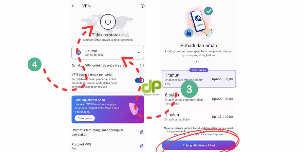 aktifkan vpn di opera mini bag 2