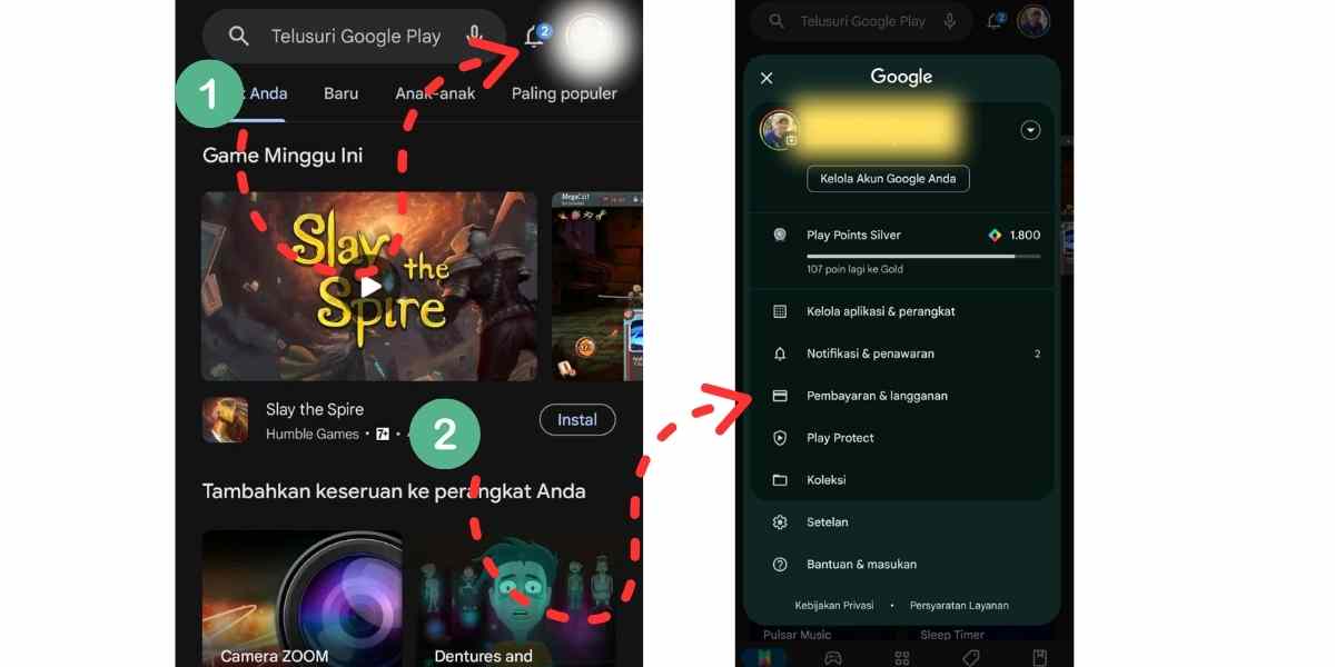 Cara Menggunakan Kartu Google Play langkah 1