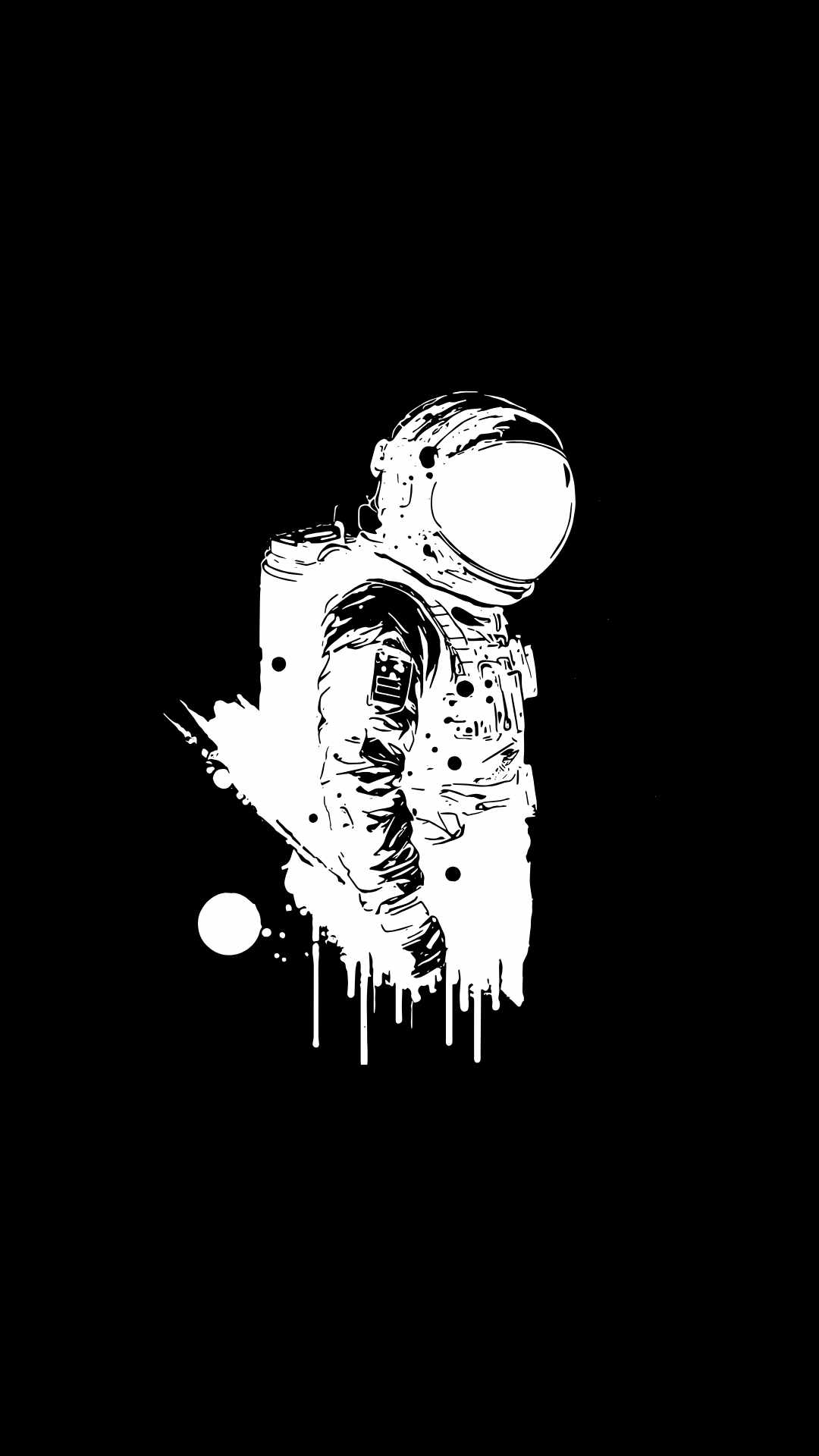 WAllpaper hitam astronote karya @bringmethedesign