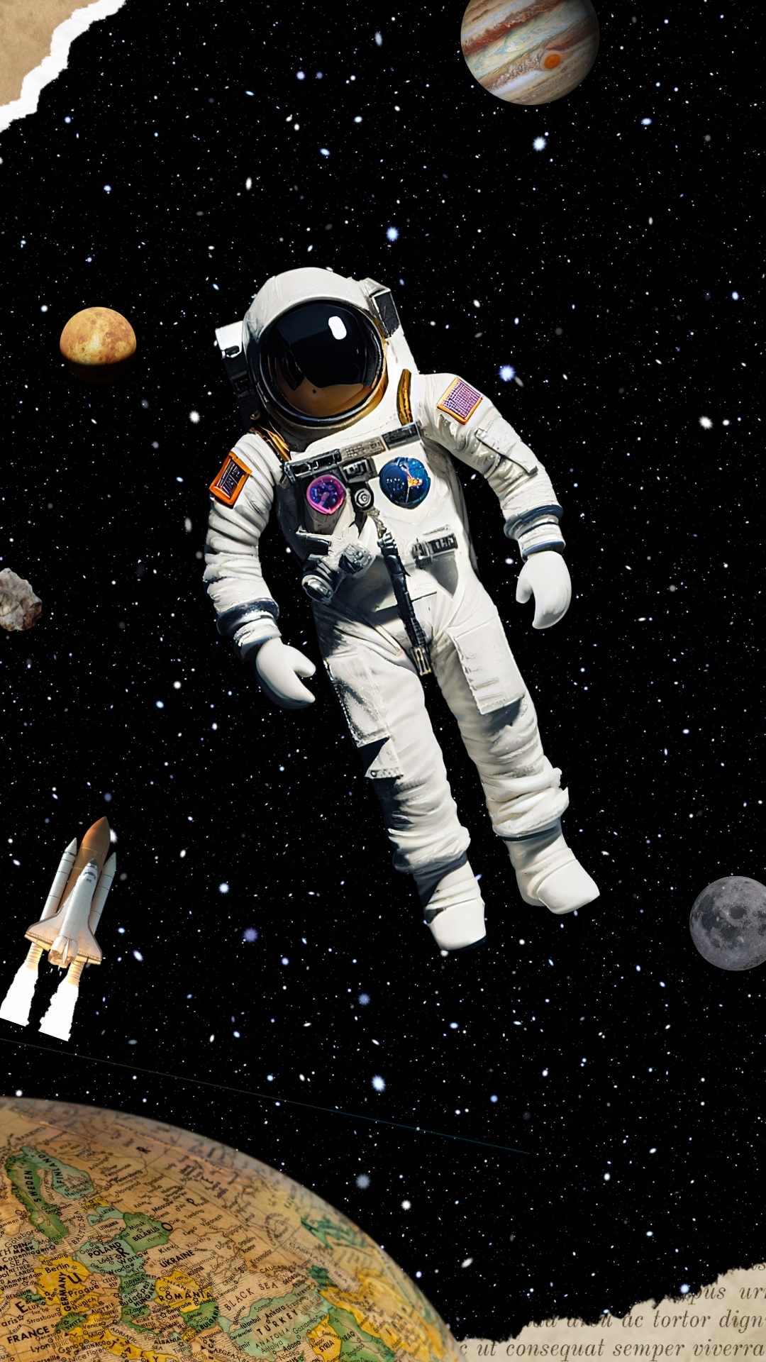 Wallpaper astronot karya @jetts014