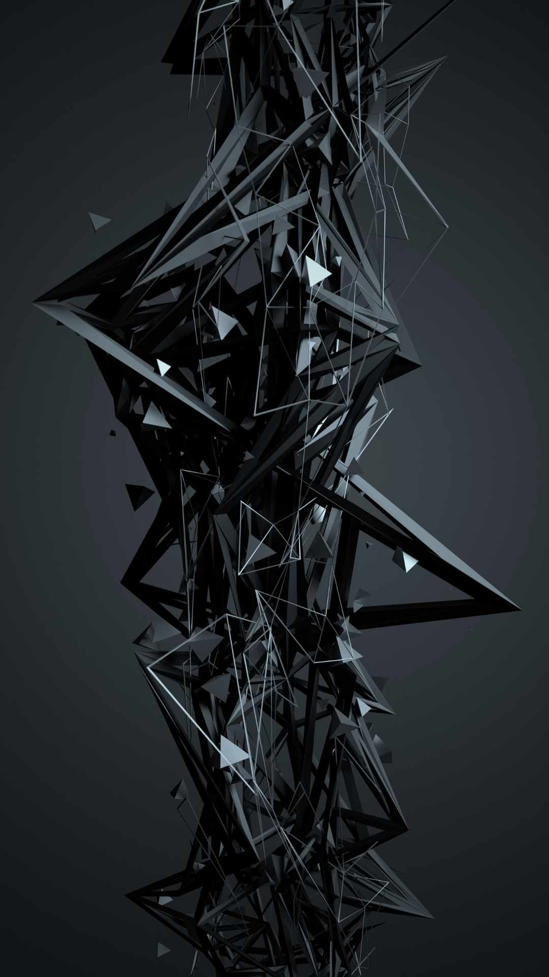 Wallpaper hitam Abstract 3D karya @prayogastd