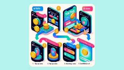 Top up koin tiktok dengan DANA