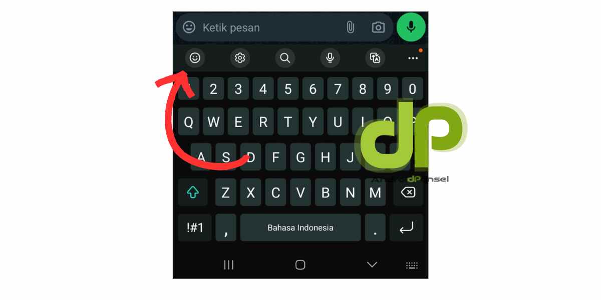 icon emotion di aplikasi keyboard