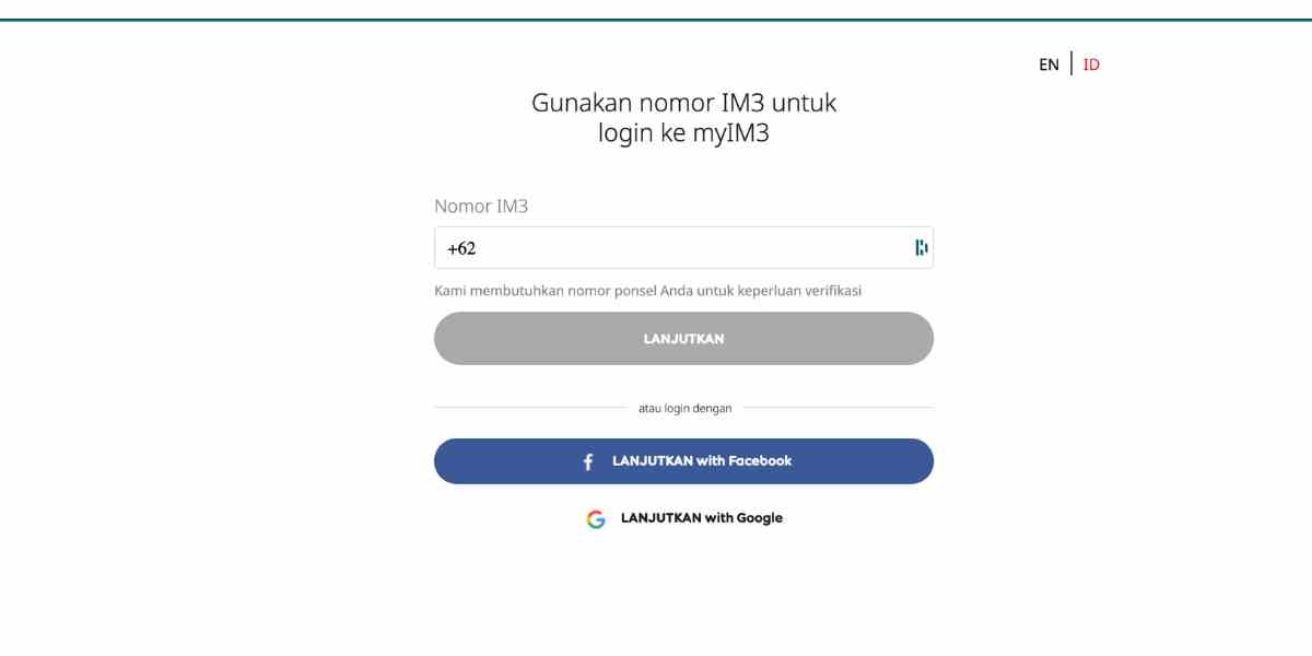 login dashboard myIM3