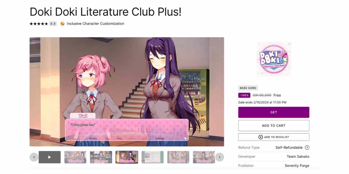 Doki Doki Literature Club Plus