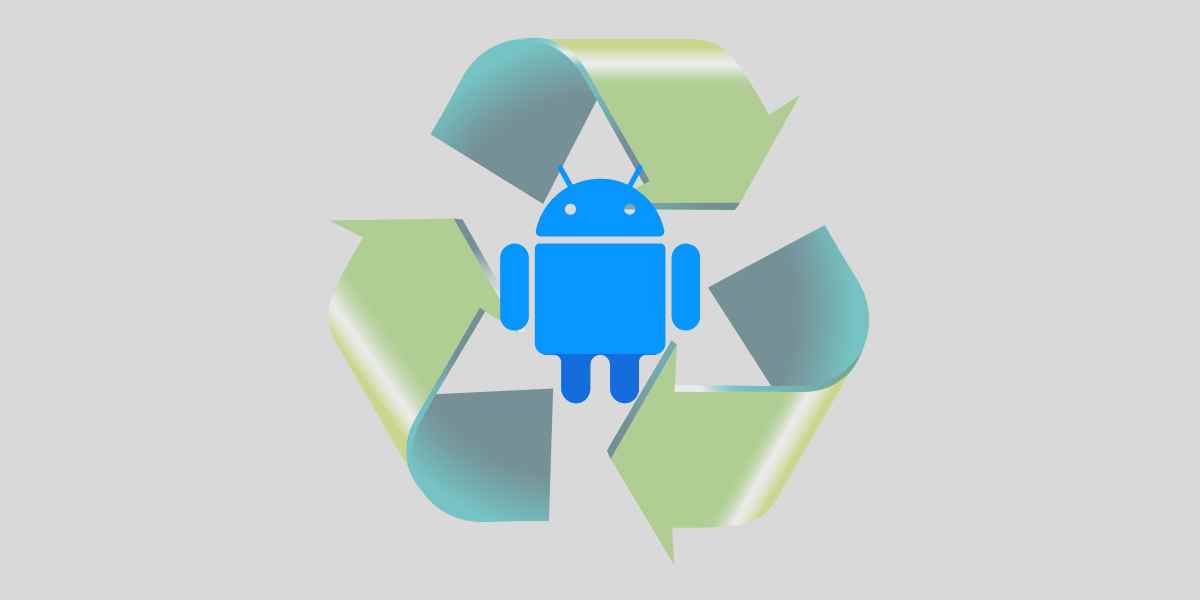 mengosongkan sampah di android