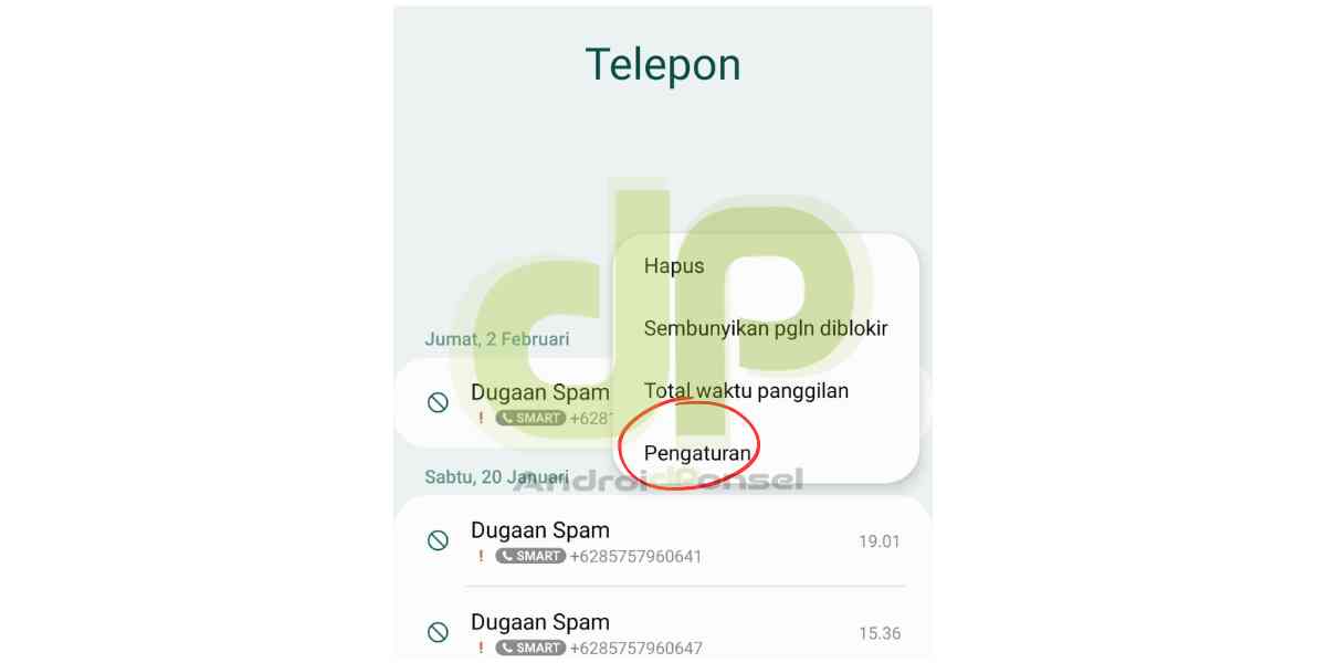 pengaturan rekam otomatis