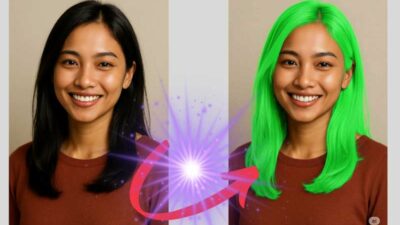 Ubah Warna Rambut di Gemini