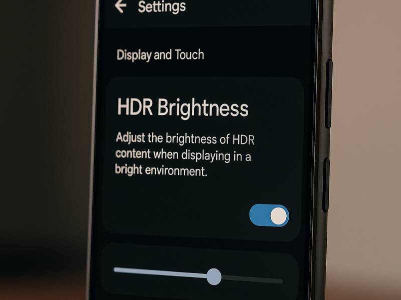 Android 16 Kontrol HDR