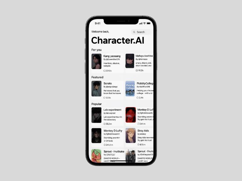 fitur Character.AI