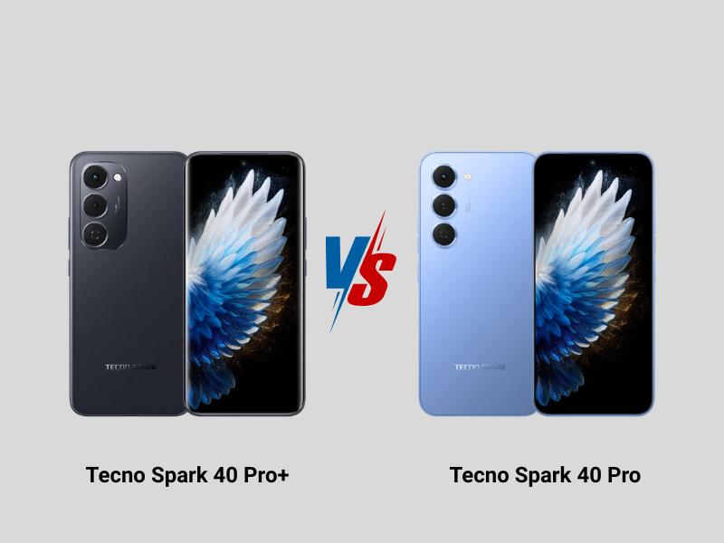 Tecno Spark 40 Pro+ vs Spark 40 Pro