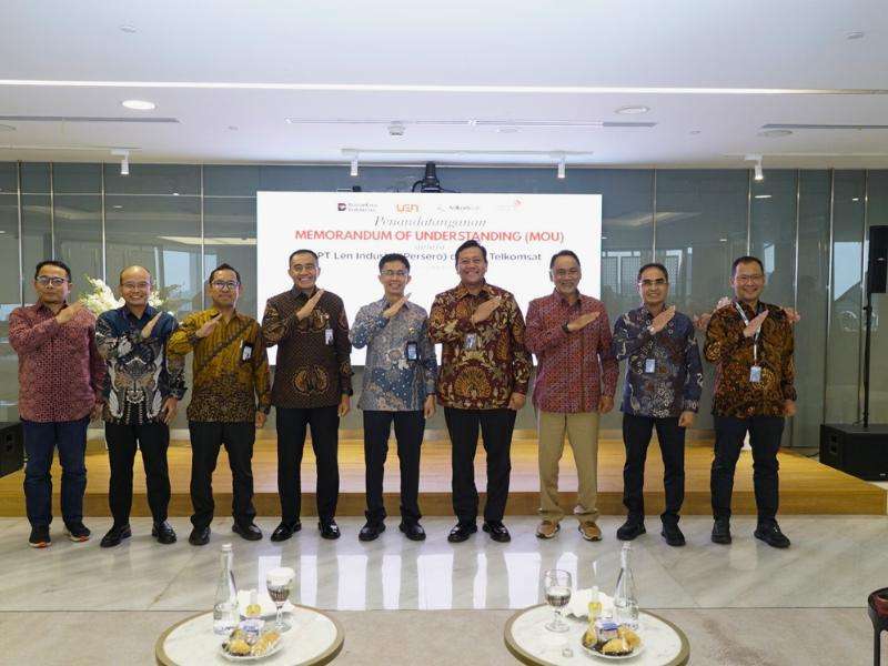Telkomsat dan PT Len Industri