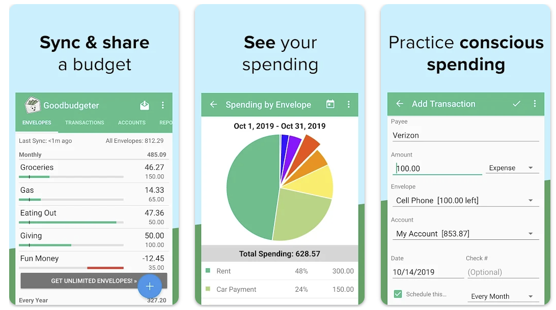 Goodbudget - Aplikasi Pengelola Keuangan Rumah Tangga