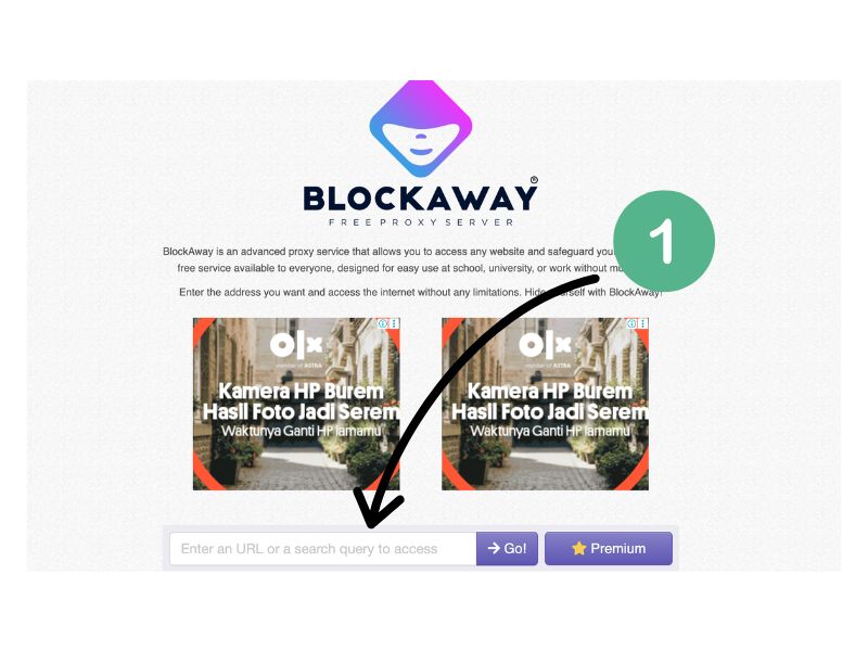 cara gunakan blockaway 