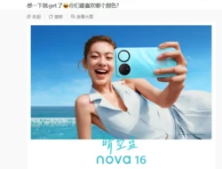 Huawei nova 16 Series Pamer Empat Warna Baru, Rilis Juni