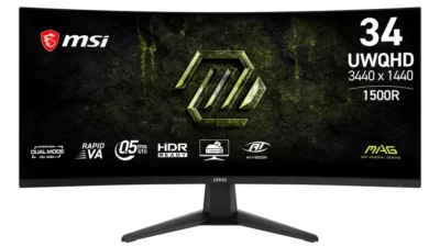 MSI MAG 346CQDF E20 Monitor Gaming Dual Mode