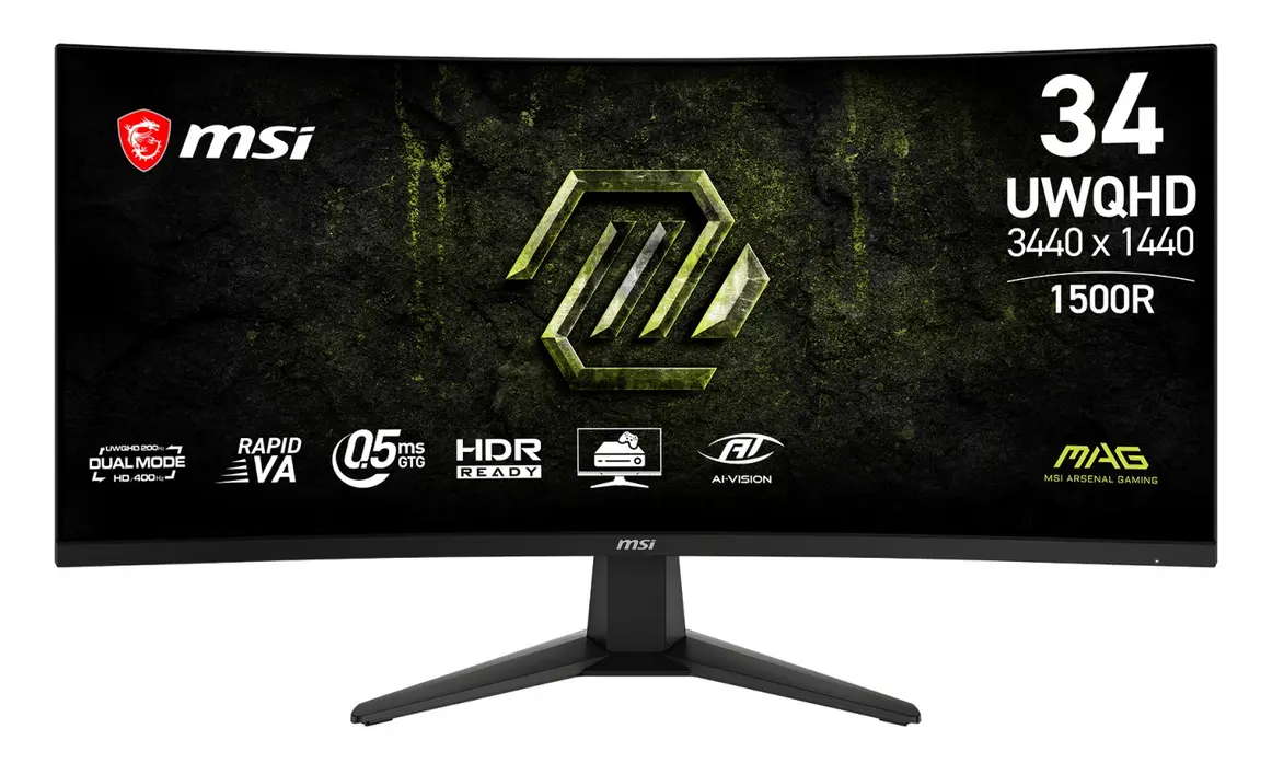 MSI MAG 346CQDF E20 Monitor Gaming Dual Mode