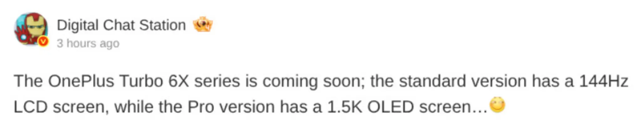 OnePlus Turbo 6X: Pilihan Layar LCD 144Hz atau OLED 1.5K?