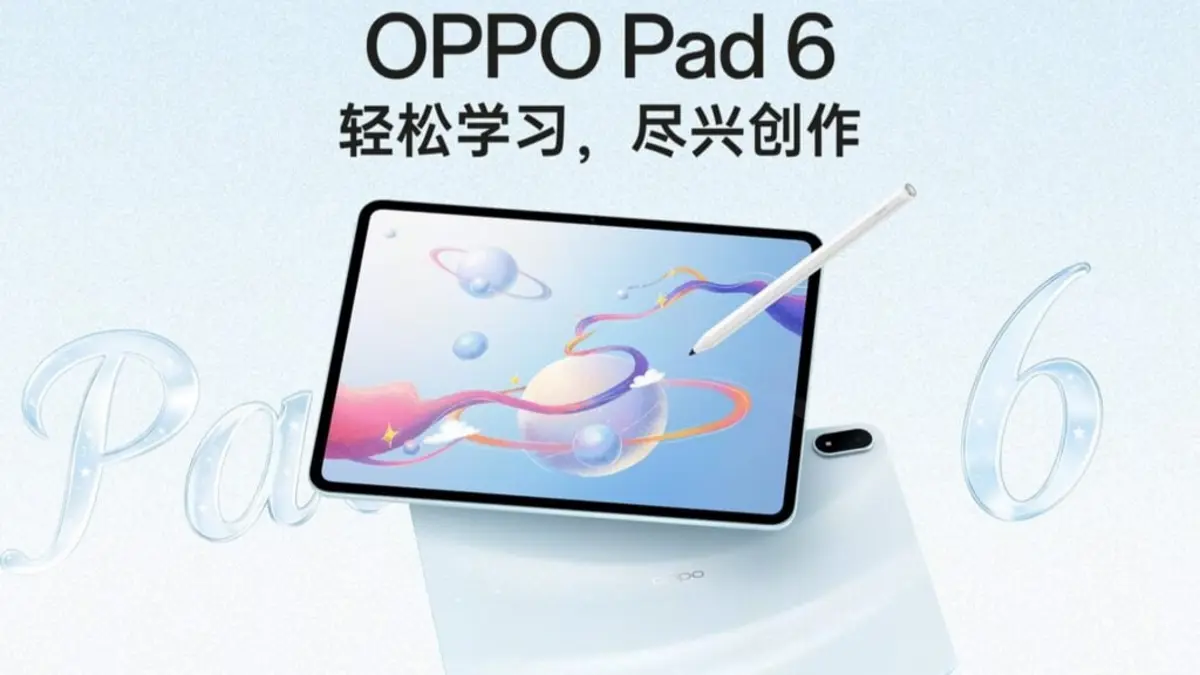 Spesifikasi Oppo Pad 6 Resmi: Layar 3K 144Hz & Dimensity 9500s