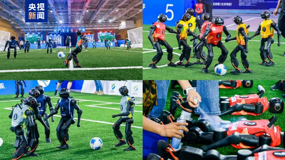 Robot Humanoid Sepak Bola AI: Kompetisi Tingkat SMP/SMA Pertama