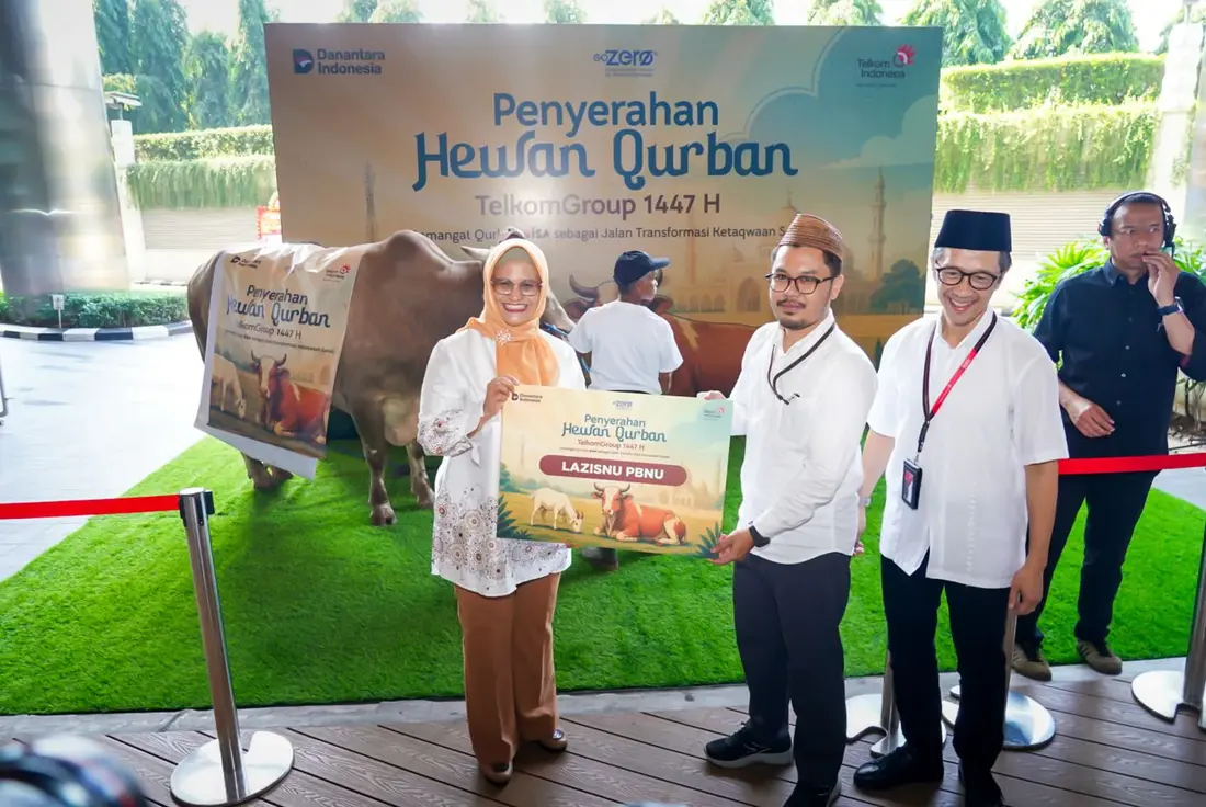 TelkomGroup Salurkan 910 Hewan Kurban untuk 62 Ribu Warga