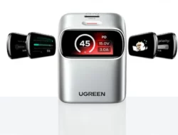 Ugreen Rilis Charger GaN 45W dengan Layar Miring