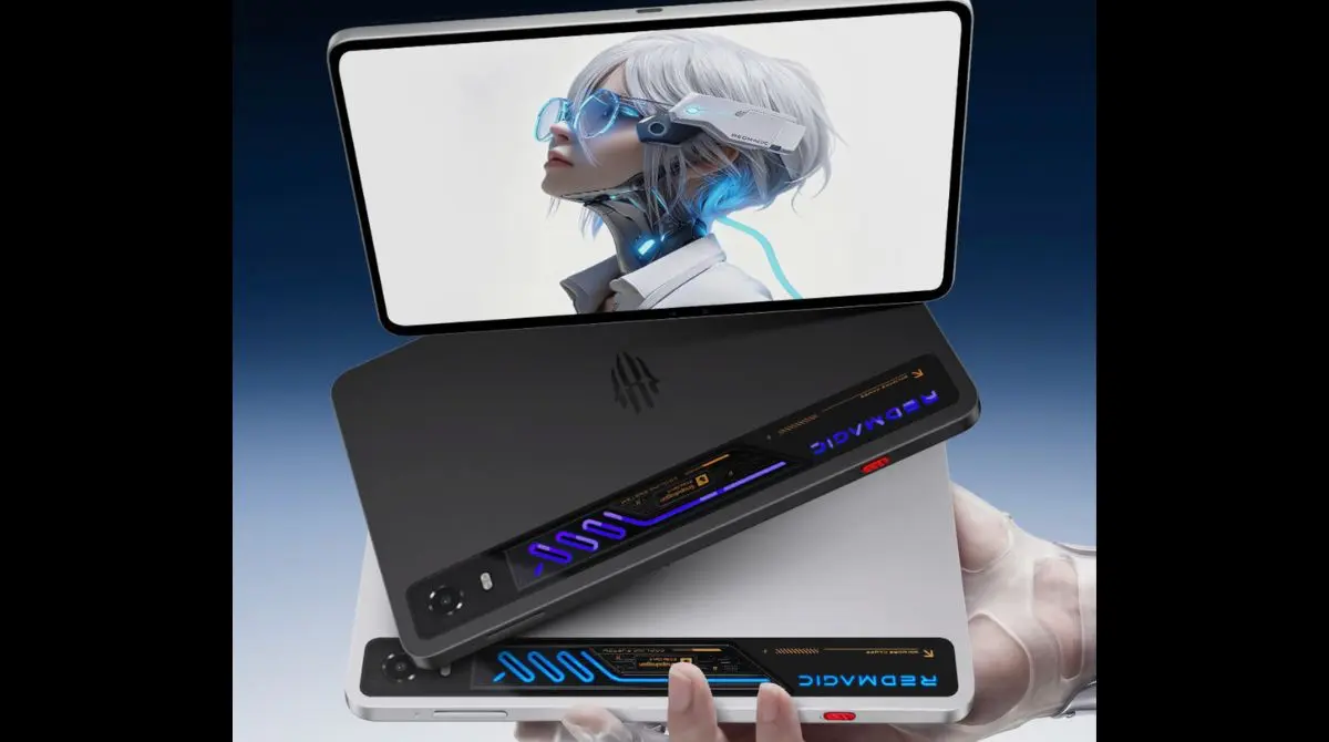 Red Magic Tablet 5 Pro Desain Transparan & RGB Liquid Cooling