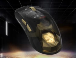 ASUS ROG Harpe II Extreme Edition 20: Mouse Gaming Emas 24K