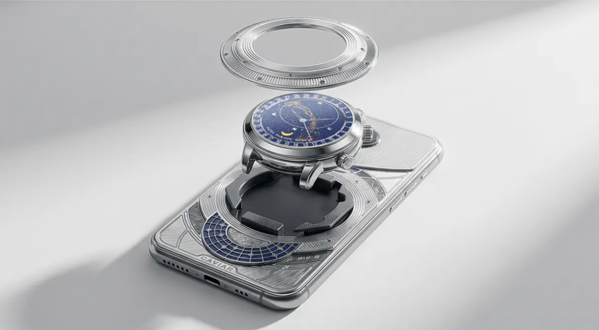 Caviar Rilis iPhone 17 Pro Max dengan Brankas Jam Tangan Bawaan, Harga Mulai US$49.640