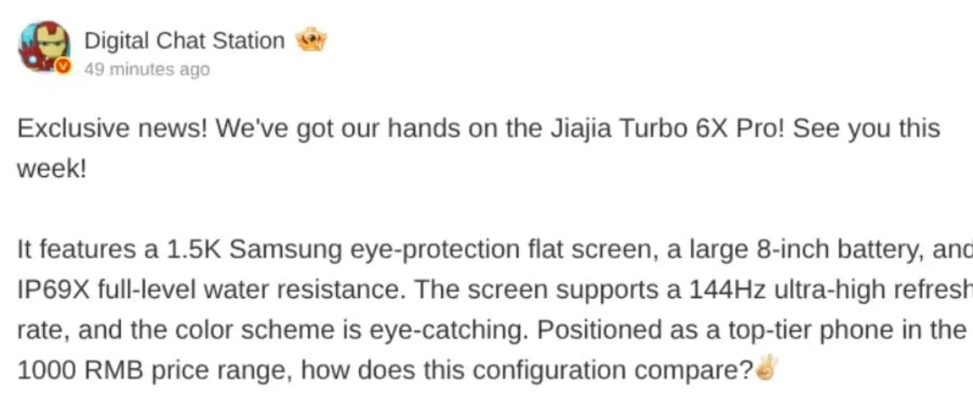 Bocoran OnePlus Turbo 6x Pro: Layar OLED 144Hz, Baterai Jumbo