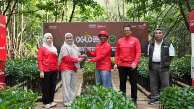Telkomsel Tanam 1.000 Mangrove dari Langkah Pelari Digiland Run