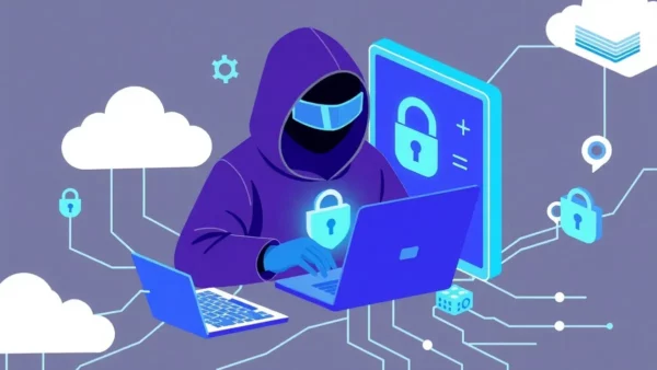 Ilustrasi cybersecurity adalah - cybersecurity - karya ilustrasi AI