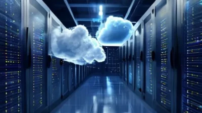 Ilustrasi keunggulan cloud computing - keunggulan cloud computing - karya ilustrasi AI