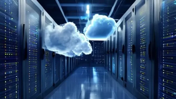 Ilustrasi keunggulan cloud computing - keunggulan cloud computing - karya ilustrasi AI