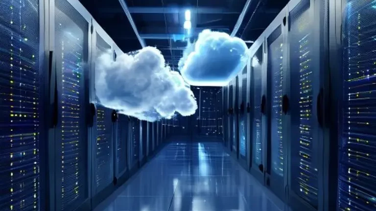Ilustrasi keunggulan cloud computing - keunggulan cloud computing - karya ilustrasi AI