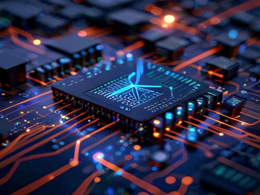 Ilustrasi pengertian edge computing pemrosesan data dekat sumber - edge computing adalah - karya ilustrasi AI