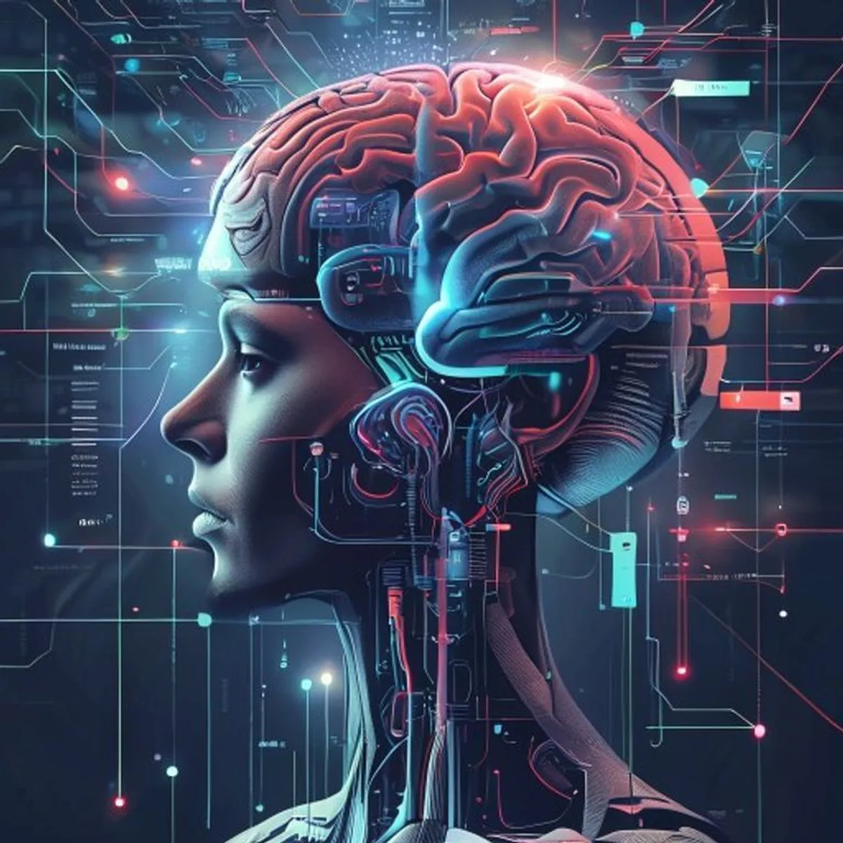 Ilustrasi pengertian multimodal AI - Multimodal AI - karya ilustrasi AI